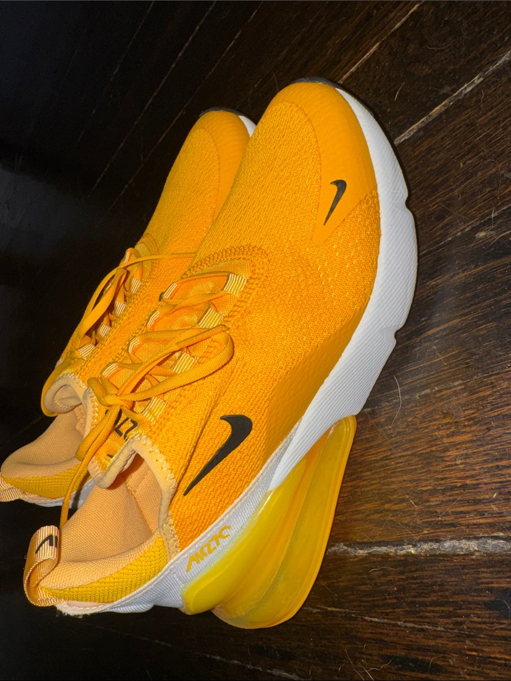 Nike Yellow/Orange Air Max 270 React Sneakers